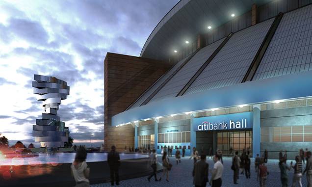 Fachada do novo Citibank Hall: espaço para shows e eventos