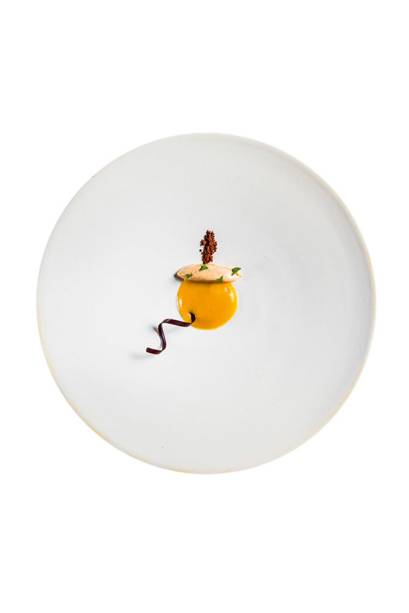 Sorbet de manjericão: toque cítrico de limão e chutney de bacuri mais uma inusitada pimenta vermelha cristalizada
