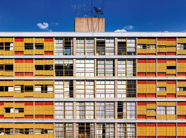 O Edifício Louveira, em Higienópolis: dois blocos integrados