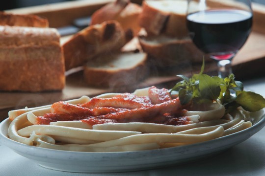 Fusilli ao sugo: a estrela do cardápio