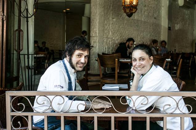 O casal de chefs Raúl Florenza e Marina Moraes
