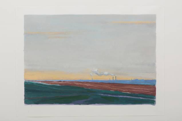 Em sua primeira individual, em 1984, as paisagens foram sua matéria-prima. Ele só retomou esse trabalho com a mostra atual: até, então, fez pinturas abstratas