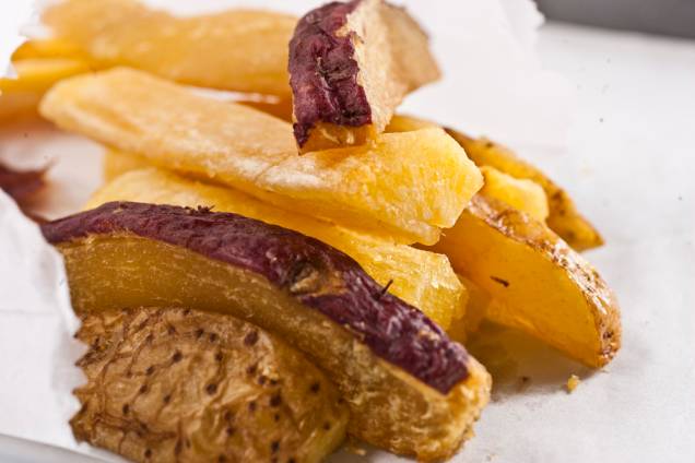 La Sanguchería: porção de batatas asterix e doce