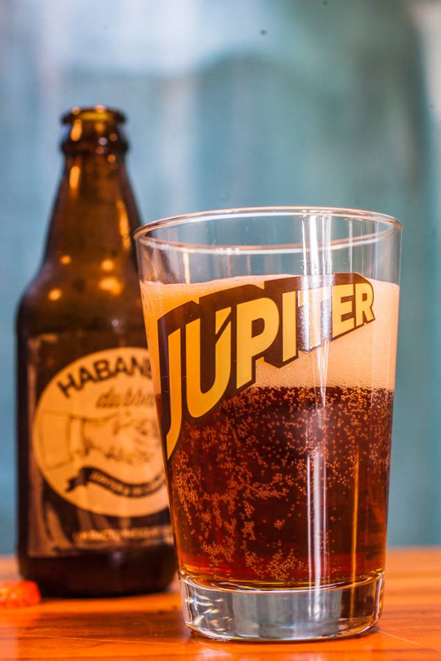 A cerveja nacional Júpiter Habanero Dubbel A cerveja nacional Júpiter Habanero Dubbel