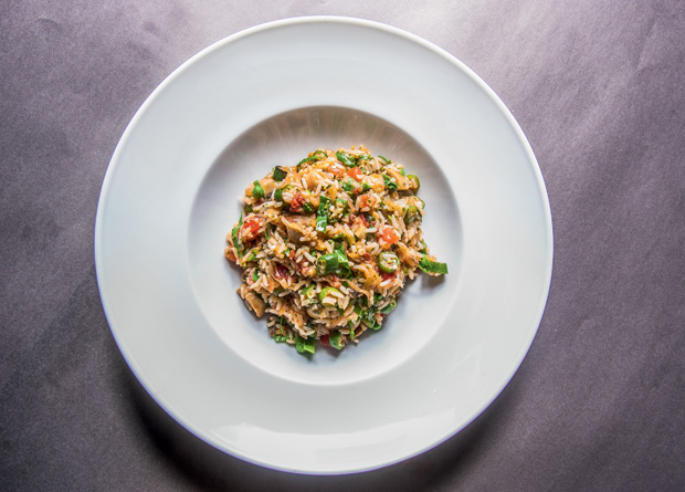 Bar da Dona Onça: arroz com vegetais