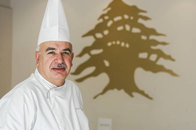 O chef libanês Benon Chamilian