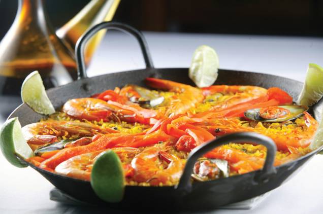 Los Molinos: paella é uma das atrações do cardápio