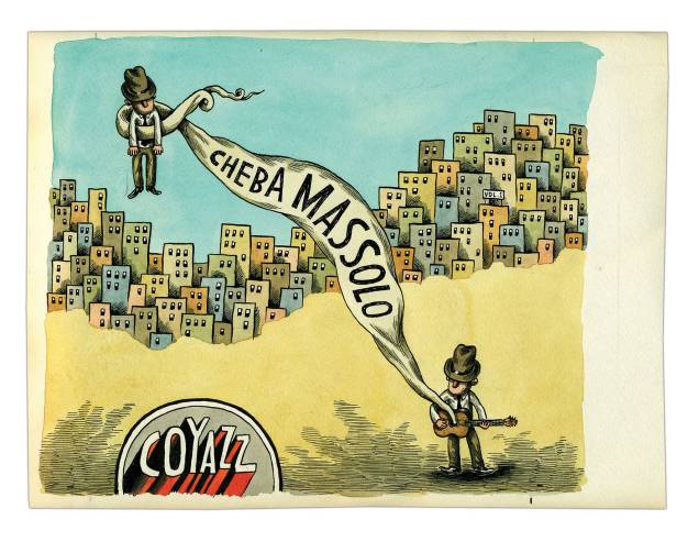 	Capa do CD de Cheba Massolo criada por Liniers