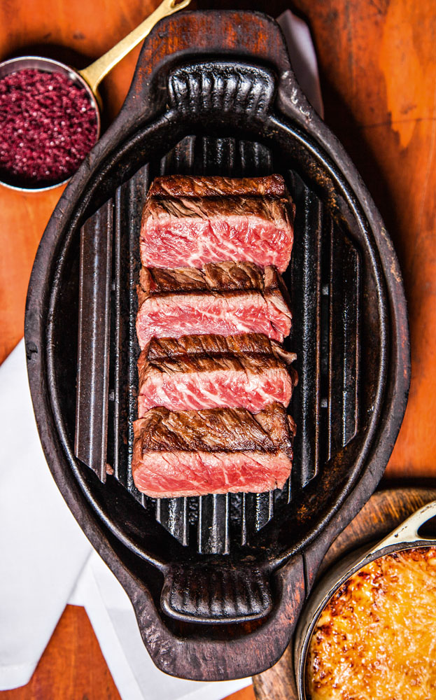 Melhor carne: carnes servidas vêm de uma fazenda da família do proprietário Melhor carne: carnes servidas vêm de uma fazenda da família do proprietário