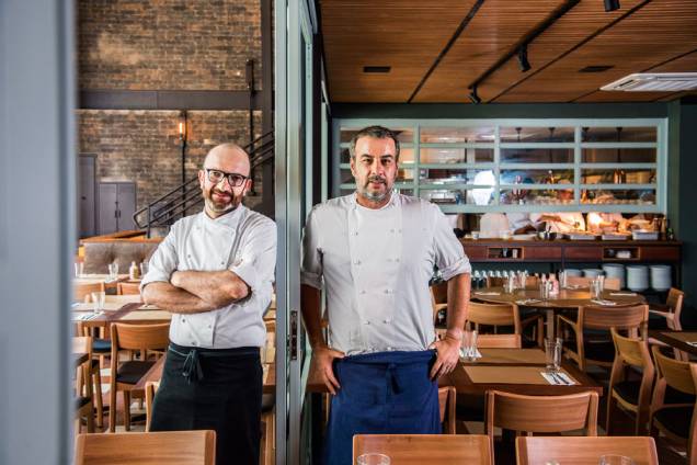 A dupla de chefs: Salvatore Loi e Paulo Barros