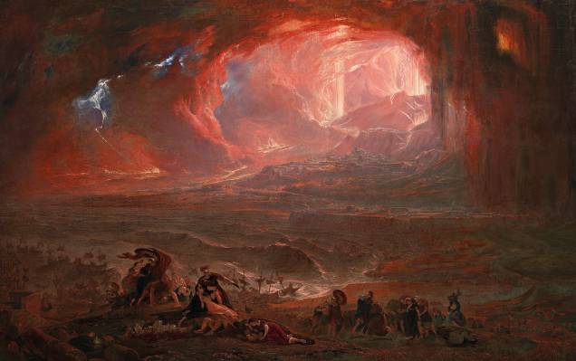 A Destruição de Pompeia e Herculano, de John Martin: entre as 100 obras da seleção