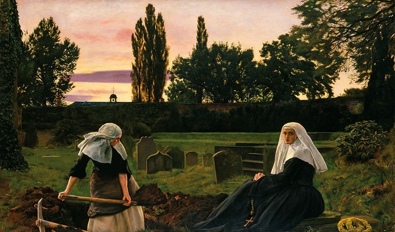 Dentre toda sua produção, “O vale do descanso” é a obra favorita do inglês Sir John Everett Millais