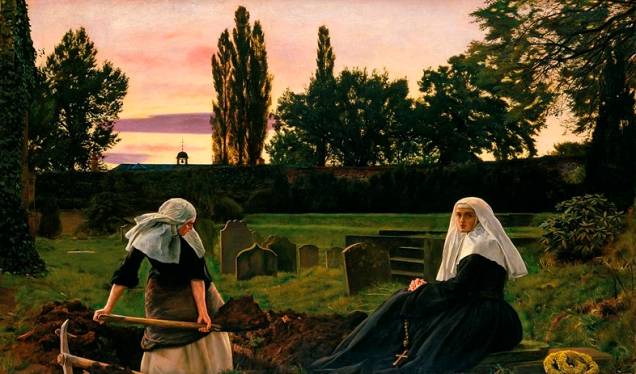 Dentre toda sua produção, “O vale do descanso” é a obra favorita do inglês Sir John Everett Millais