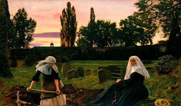 Dentre toda sua produção, “O vale do descanso” é a obra favorita do inglês Sir John Everett Millais Dentre toda sua produção, “O vale do descanso” é a obra favorita do inglês Sir John Everett Millais
