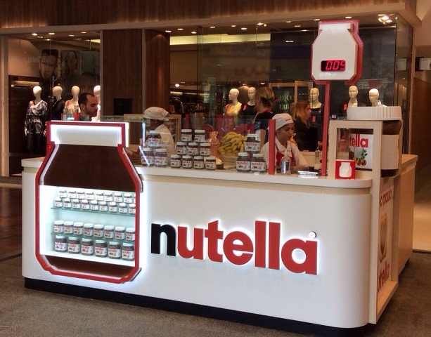 Quiosque Nutella do Shopping Morumbi