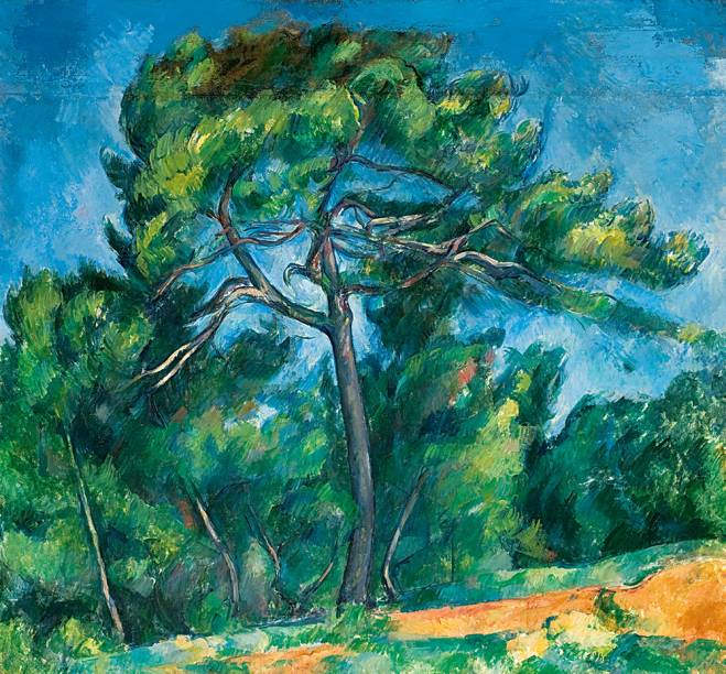 Cézanne também é exposto nos cavaletes de vidro