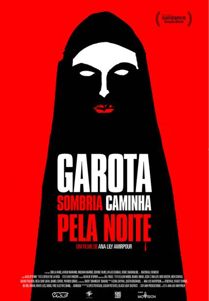 Pôster de Garota Sombria Caminha pela Noite