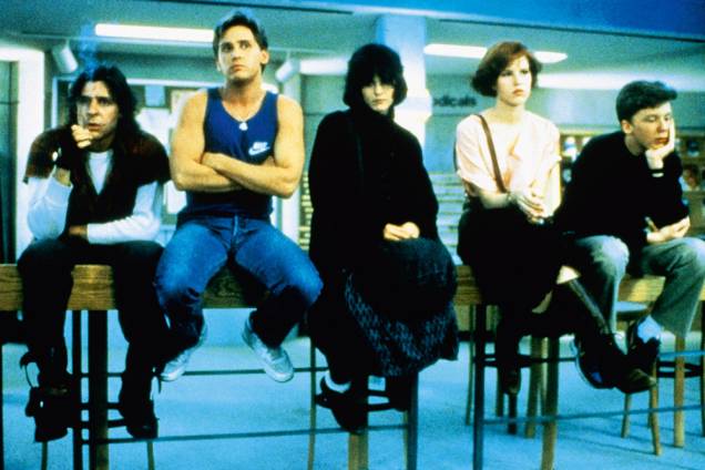 Judd Nelson, Emilio Estevez, Ally Sheedy, Molly Ringwald e Anthony Michael Hall