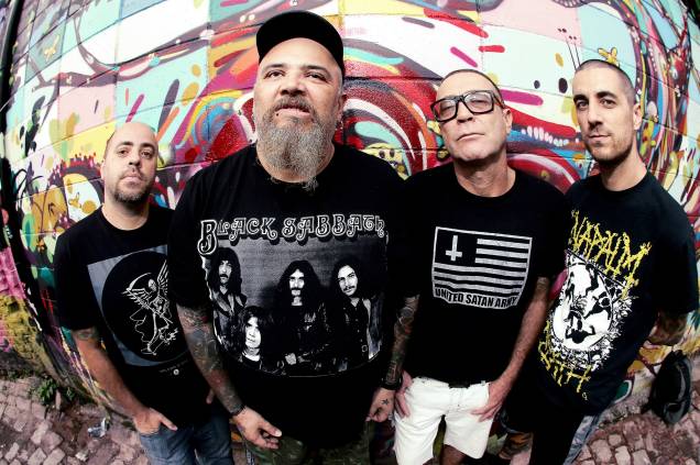 A banda de punk Ratos de Porão, liderada por João Gordo