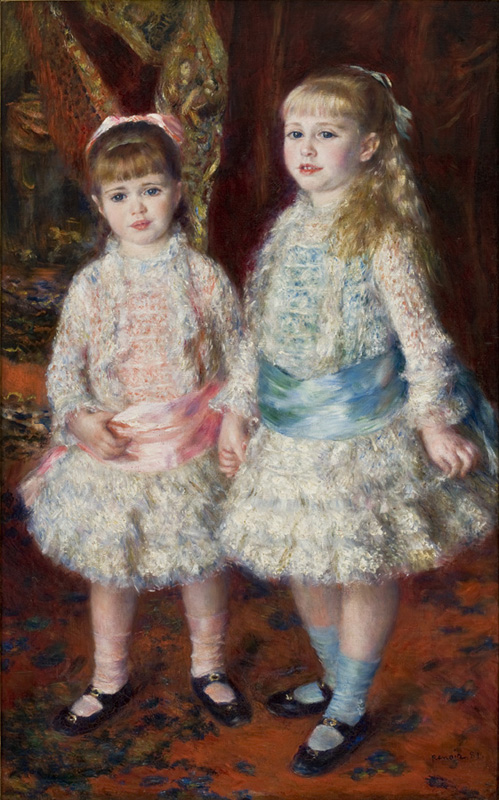 "Rosa e azul — As meninas Cahen d’Anvers", de Pierre-Auguste Renoir, de 1881