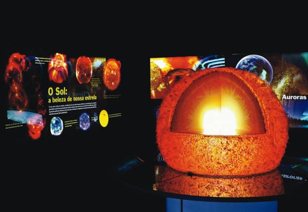 Representação do Sol no Catavento Cultural e Educacional: o museu reúne mais de 250 atrações