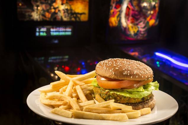 RocknRoll Burger: sanduíche vegano RocknRoll Burger: sanduíche vegano