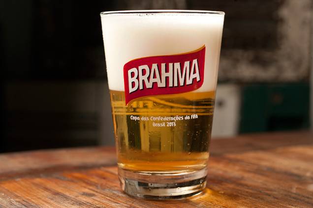 O chope Brahma, exclusivo da unidade da Vila Olímpia O chope Brahma, exclusivo da unidade da Vila Olímpia