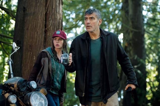 Britt Robertson e George Clooney: parceiros na marra
