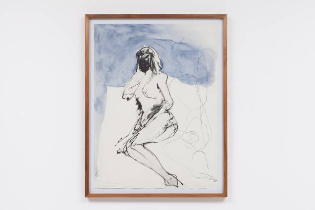 Tracey Emin é representada na mostra com dois desenhos de figura humana Tracey Emin é representada na mostra com dois desenhos de figura humana