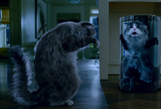 Kevin Spacey se transforma em um gato Kevin Spacey se transforma em um gato