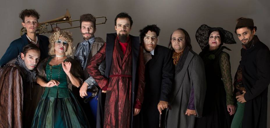 O elenco da montagem: ambição, ganância e avareza