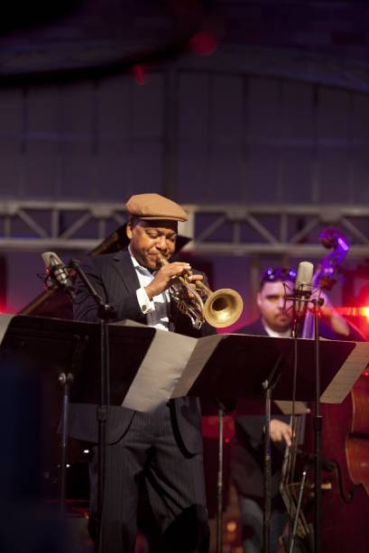 O americano Wynton Marsalis: apresentação ao lado da Jazz at Lincoln Center Orchestra