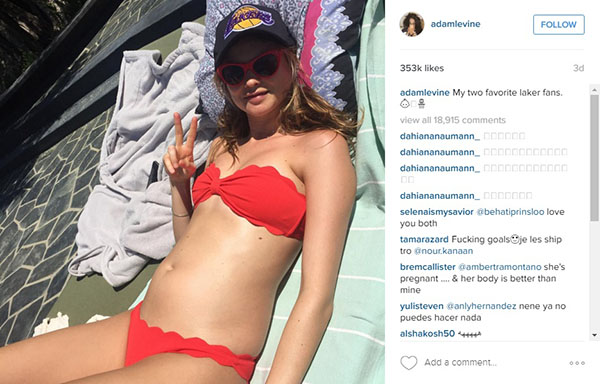 Adam Levine comenta boatos sobre primeiro filho com fofíssima foto no Instagram