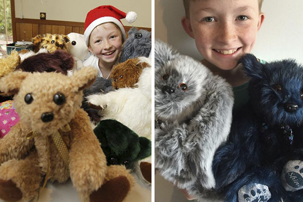 Menino de 12 anos de idade aprende a costurar para surpreender crianças doentes com presentes