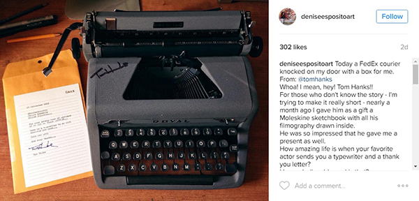 Tom Hanks surpreende fã com presente inusitado após ganhar livro ilustrado pela jovem