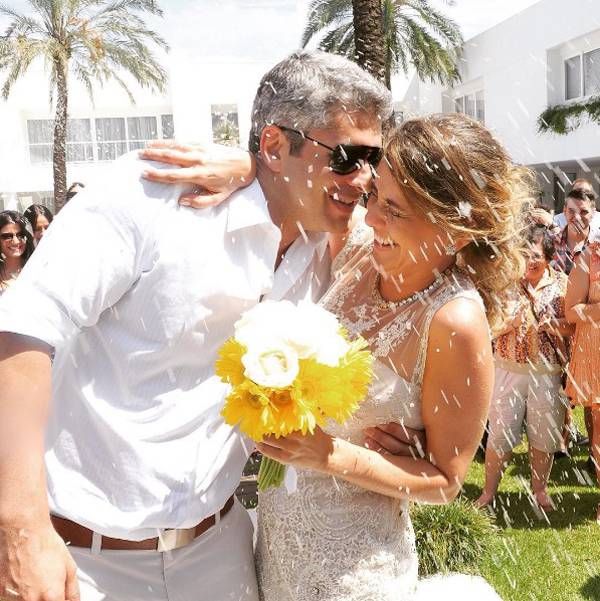 Gustavo Corrêa com a esposa, Giovana: juntos há 9 anos