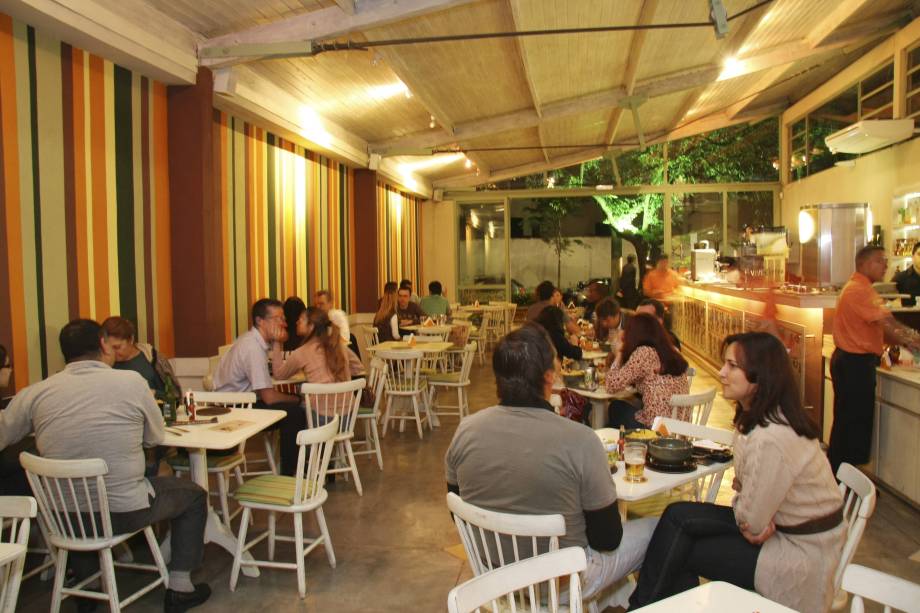 Ambiente do bar Los Chicanos