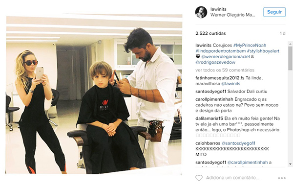 Um “detalhe” numa foto publicada por Danielle Winits no Instagram está provocando polêmica na internet