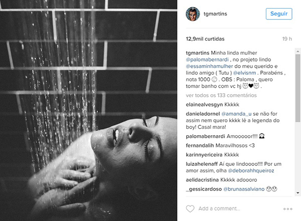 Thiago Martins Publica Foto Sensual Da Namorada Paloma Bernardi E Provoca Atriz Na Legenda Veja Sao Paulo