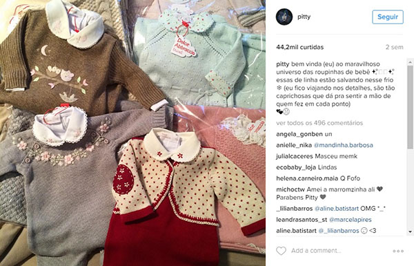 Discreta, Pitty exibe rostinho da filha, Madalena, em seu perfil no Snapchat