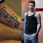 O ex-jogador e muso da vida David Beckham homenageou sua esposa, Victoria, na língua hindi - o único problema é que o que foi escrito foi 'Vihctoria’