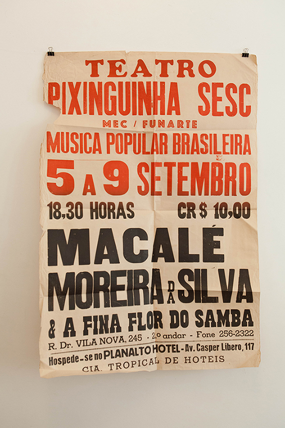 Mostra traz itens históricos como cartazes de divulgação de shows Mostra traz itens históricos como cartazes de divulgação de shows