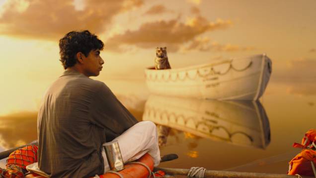 Um jovem e um tigre dividem um bote salva-vidas no novo longa de Ang Lee
