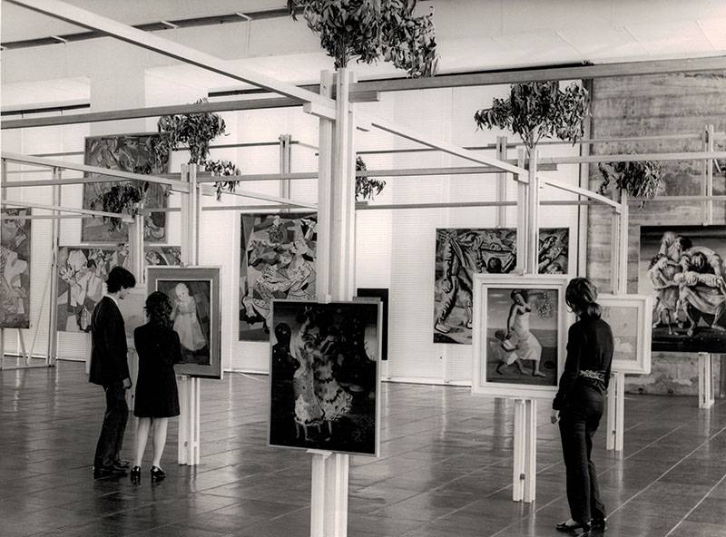 A arte figurativa é característica de seu início de carreira, como nessa obra de 1964 A arte figurativa é característica de seu início de carreira, como nessa obra de 1964