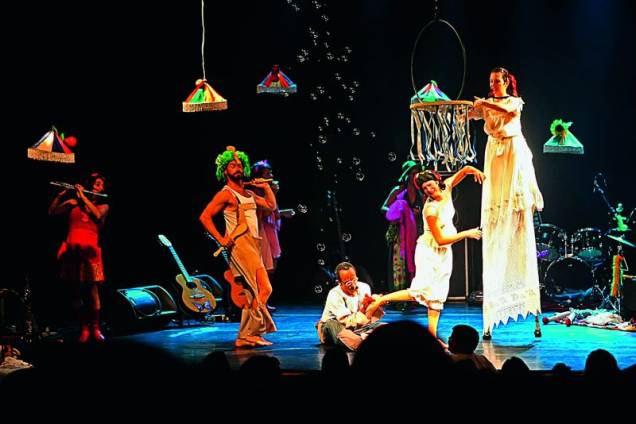 O elenco da Banda Mirim em Felizardo O elenco da Banda Mirim em Felizardo