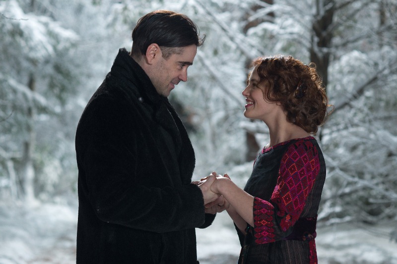 Um Conto do Destino: os atores Colin Farrell e Jessica Brown Findlay