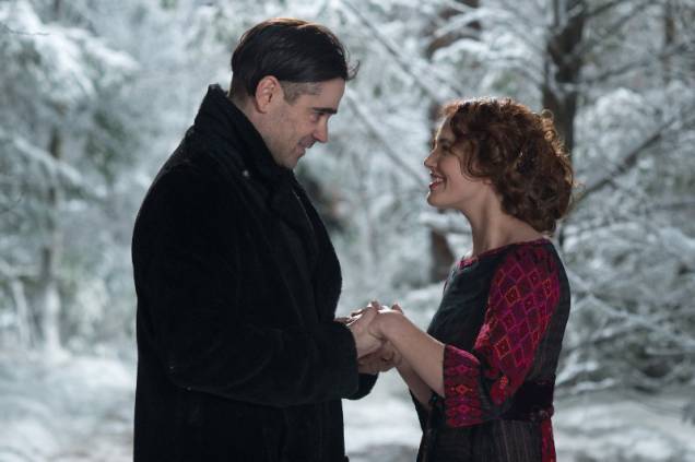Um Conto do Destino: os atores Colin Farrell e Jessica Brown Findlay Um Conto do Destino: os atores Colin Farrell e Jessica Brown Findlay