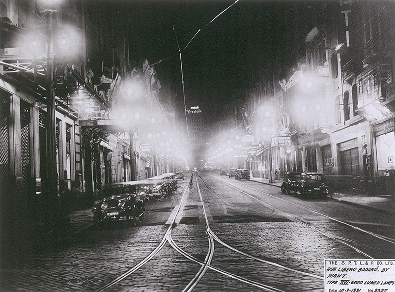 Rua Libero Badaró na década de 30 (Foto: Acervo Fundação Energia e Saneamento)