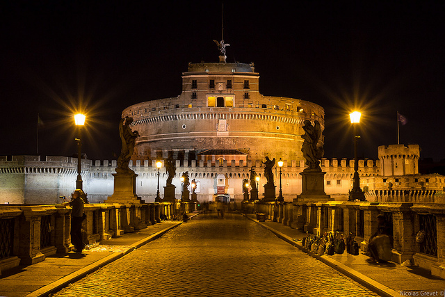 Castelo de Sant’Angelo, em Roma (Foto: Nicolas Grevet, no Flickr)