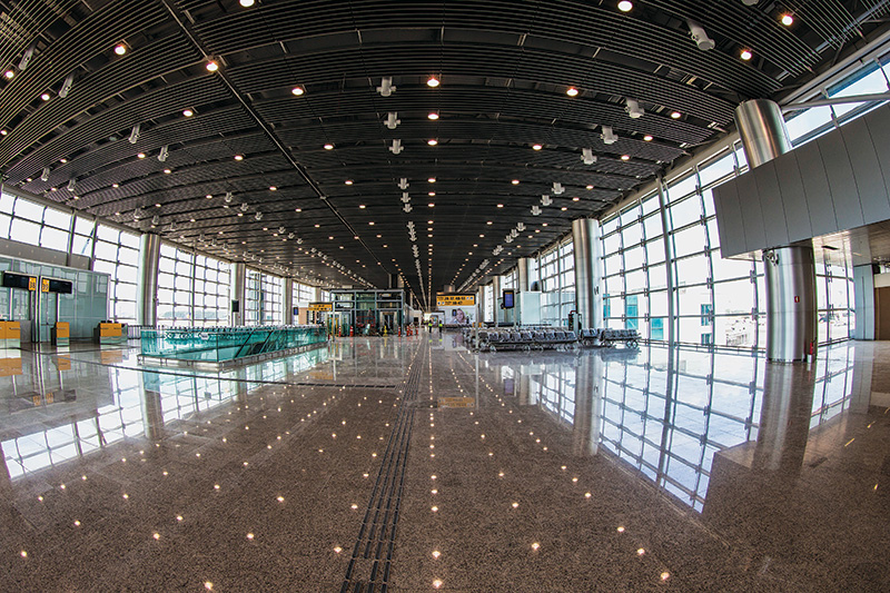 Área de embarque do Aeroporto de Guarulhos